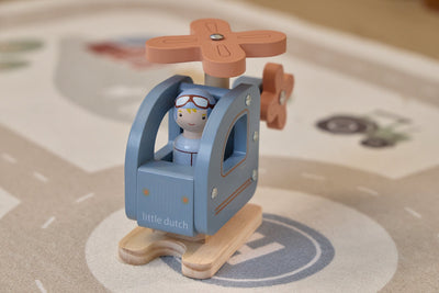 helicoptère en bois avec figurine - LITTLE DUTCH LD2552 8713291225527