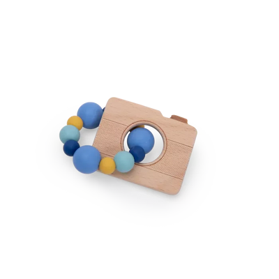 Hochet anneau de dentition appareil photo Puce et Pilou - Moulin Roty 684051 3575676840511