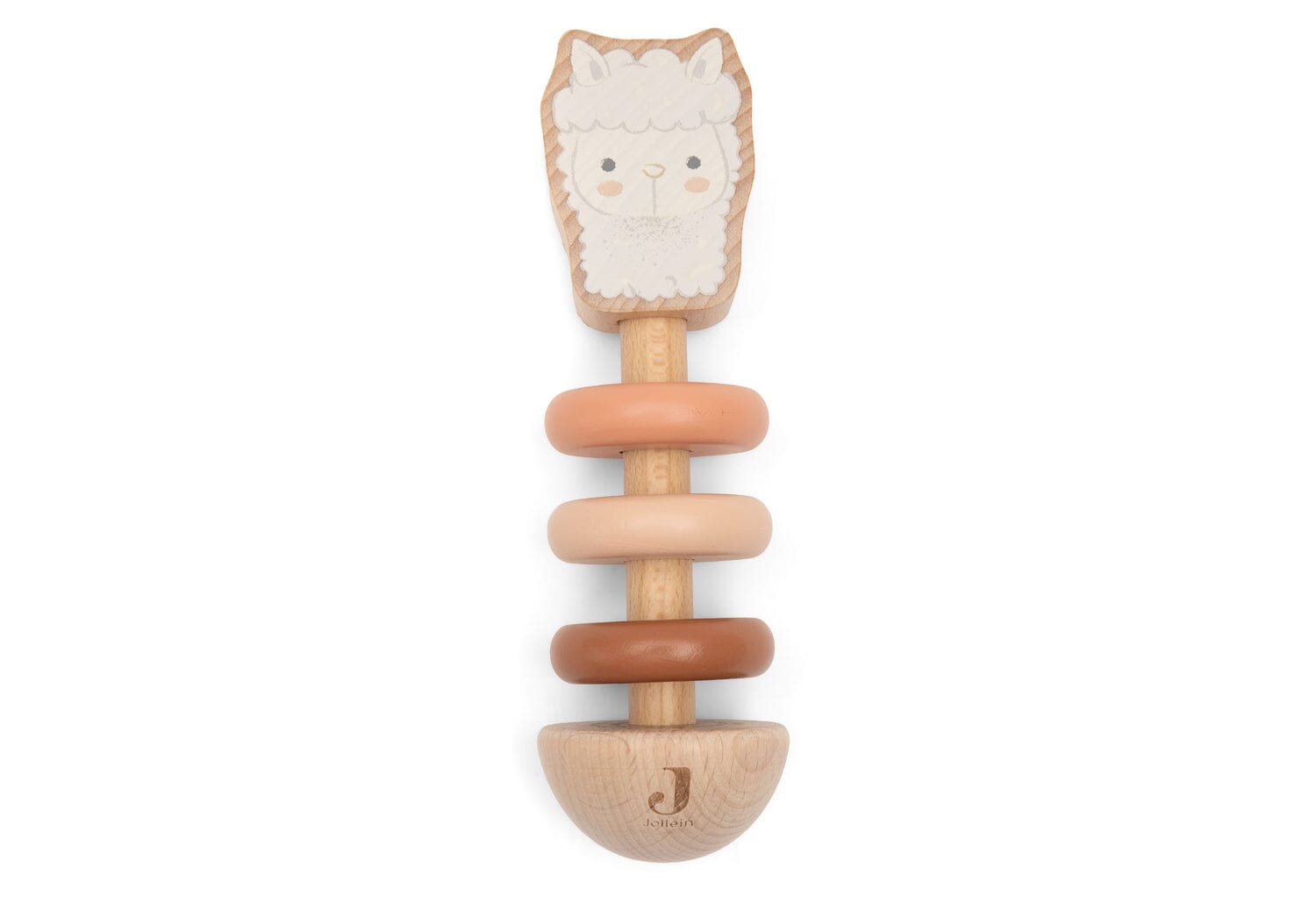 Hochet en bois Alpaca Paco – Jollein