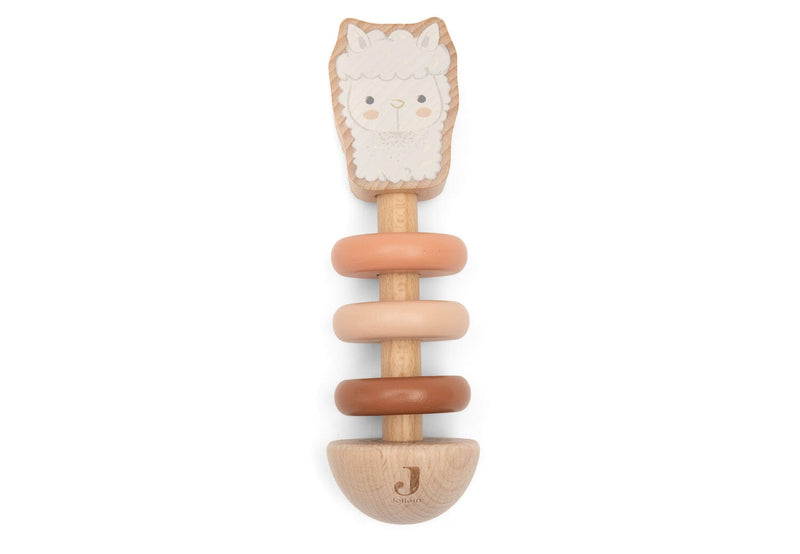 Hochet en bois Alpaca Paco – Jollein