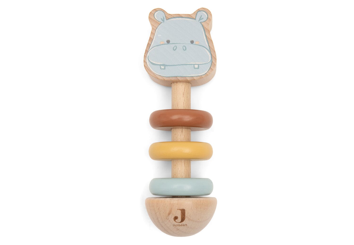 Hochet en bois Hippo Happy – Jollein