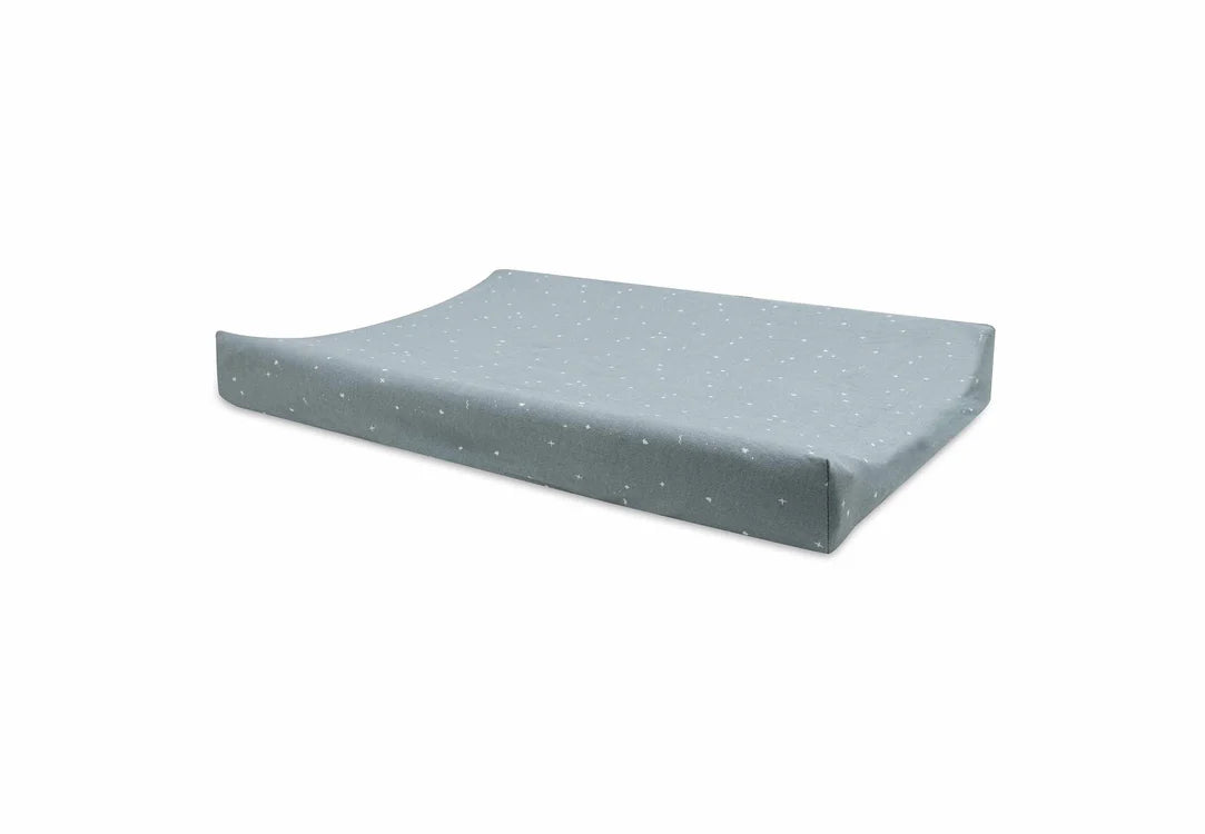 Housse matelas à langer Jersey Twinkling Sea Green - JOLLEIN 022-503-67102 8717329388253