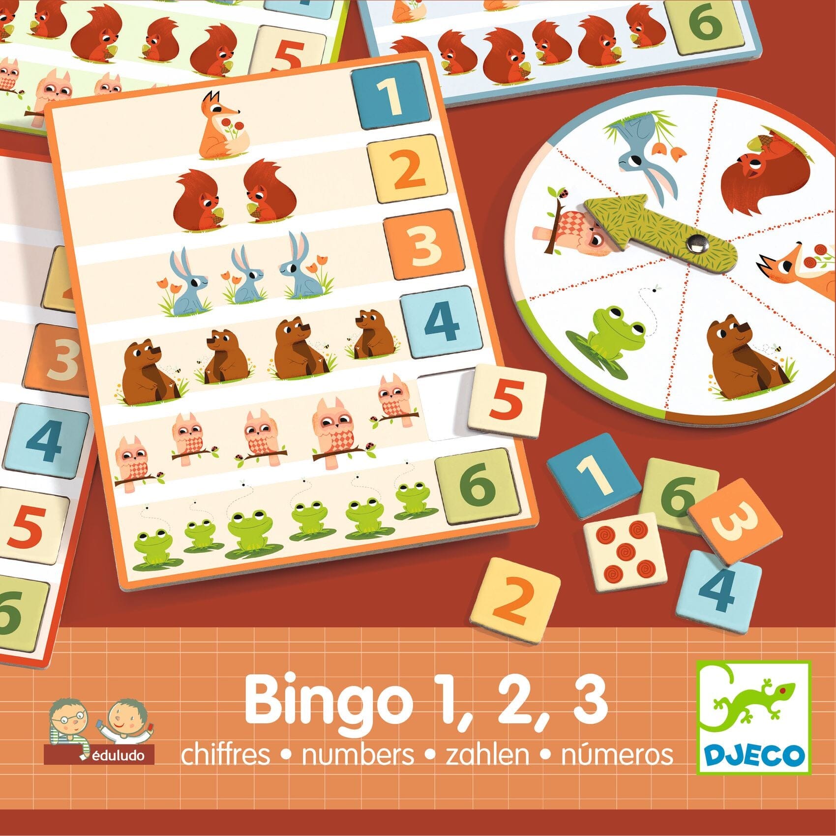 jeu bingo 1,2,3 chiffres - DJECO DJ08258 3070900082588