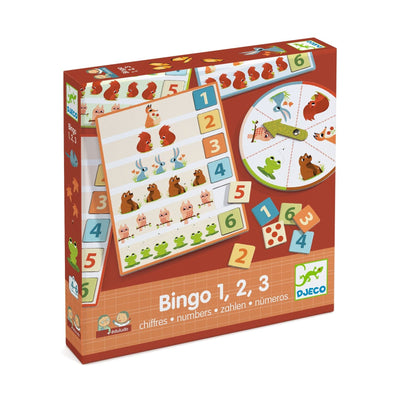 jeu bingo 1,2,3 chiffres - DJECO DJ08258 3070900082588