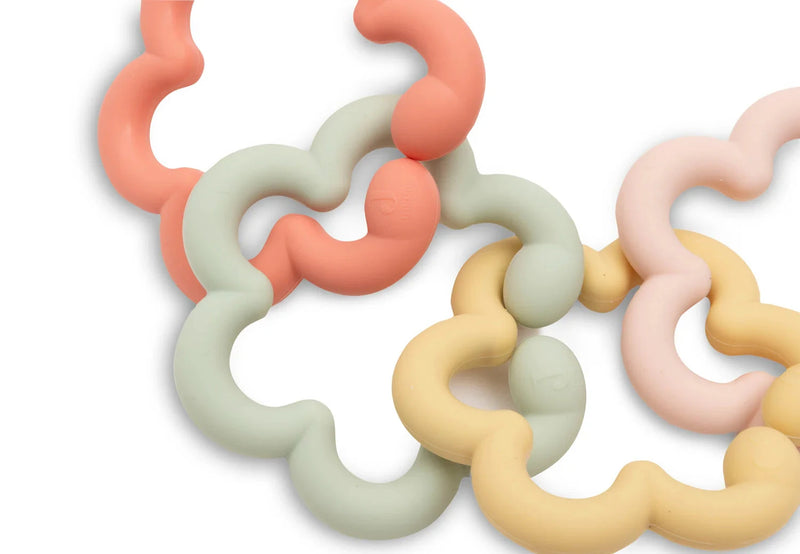 jeu d'anneaux Silicone flowers - jollein 