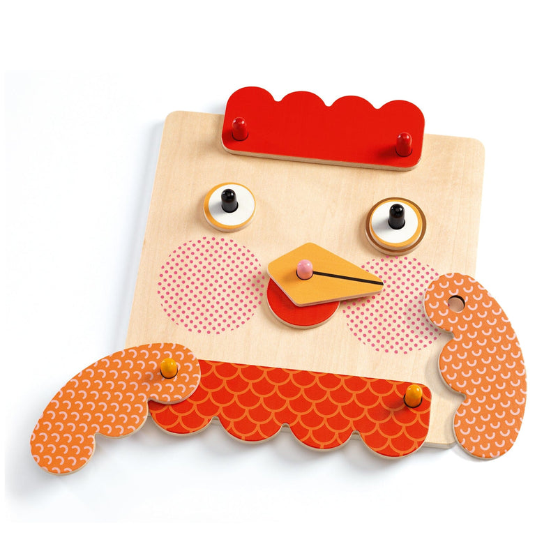 jeu d'assemblage creafaces - Djeco DJ01676 3070900016767