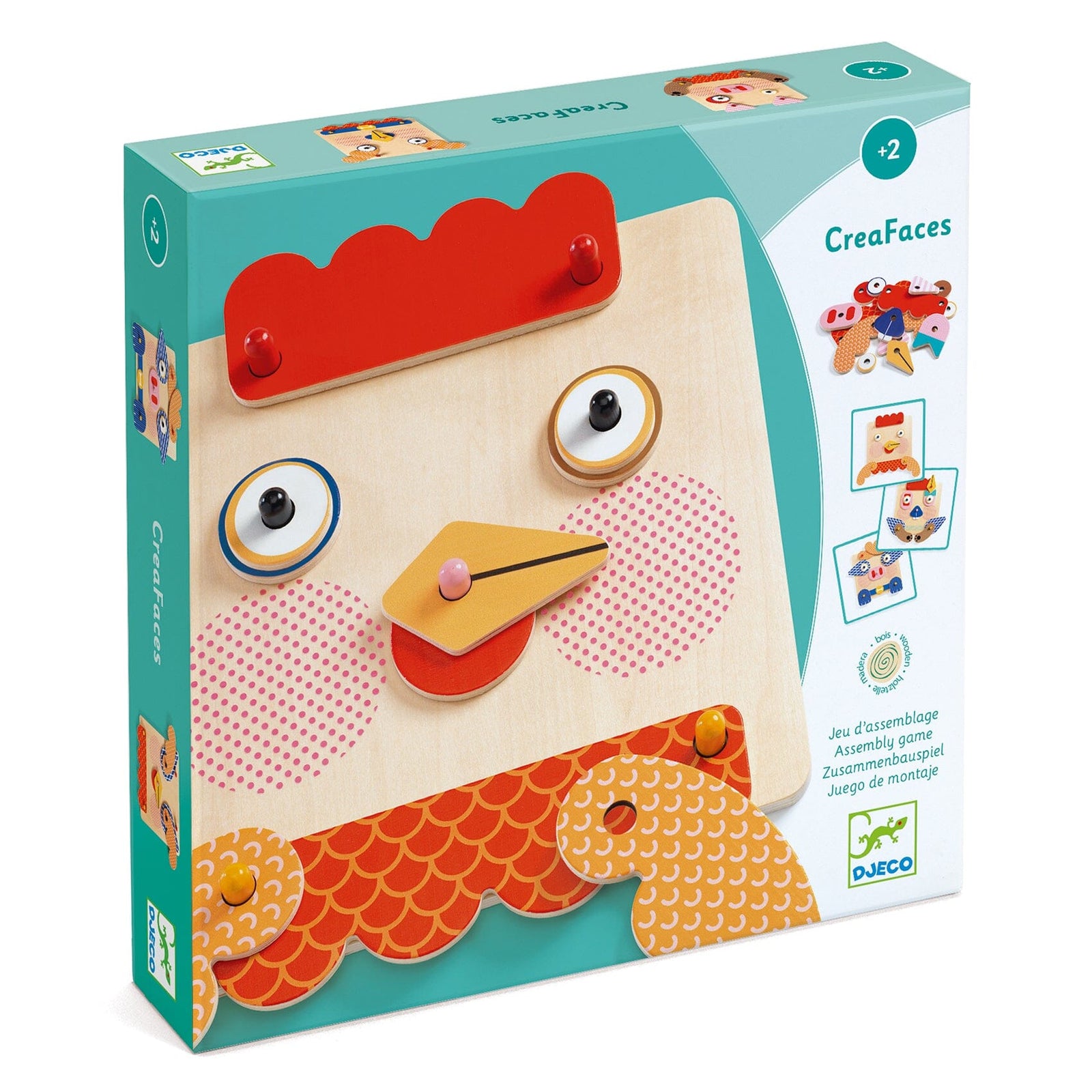 jeu d'assemblage creafaces - Djeco DJ01676 3070900016767