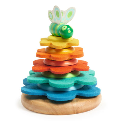 jeu empilage en bois butterflower - DJECO DJ06404 3070900064041