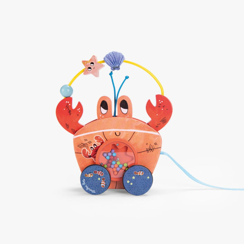 Jouet à tirer en bois Crabe - MOULIN ROTY 
