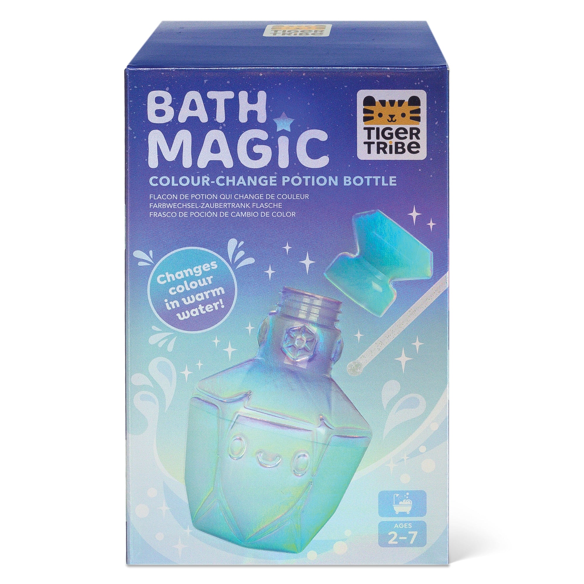 Jouet de bain potion magique violet à bleu de Tiger Tribe