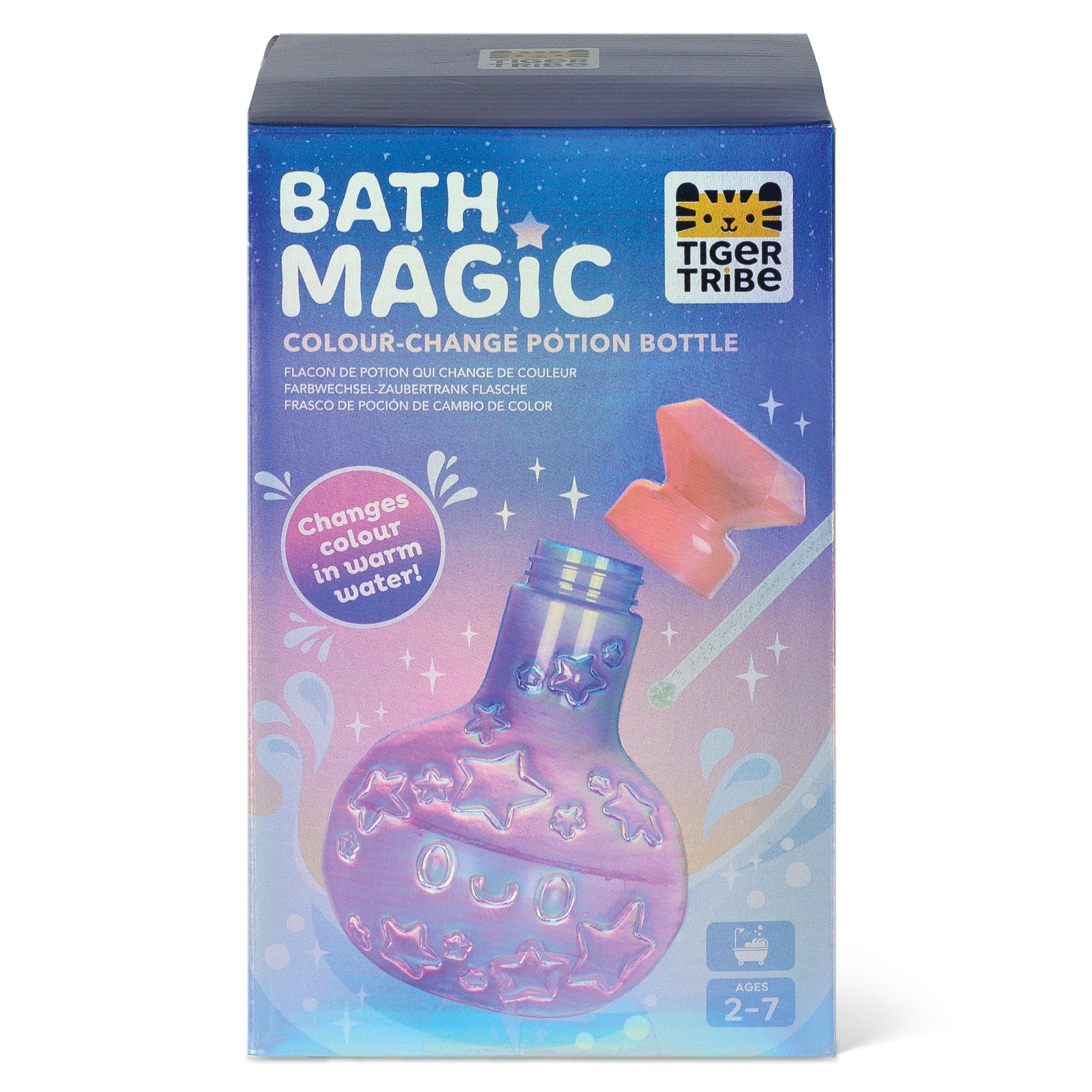 Jouet de bain potion magique violet à rose de Tiger Tribe