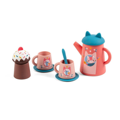 jouet de bain set de the jeanne le chat - LILLIPUTIENS 83662 5414834836622
