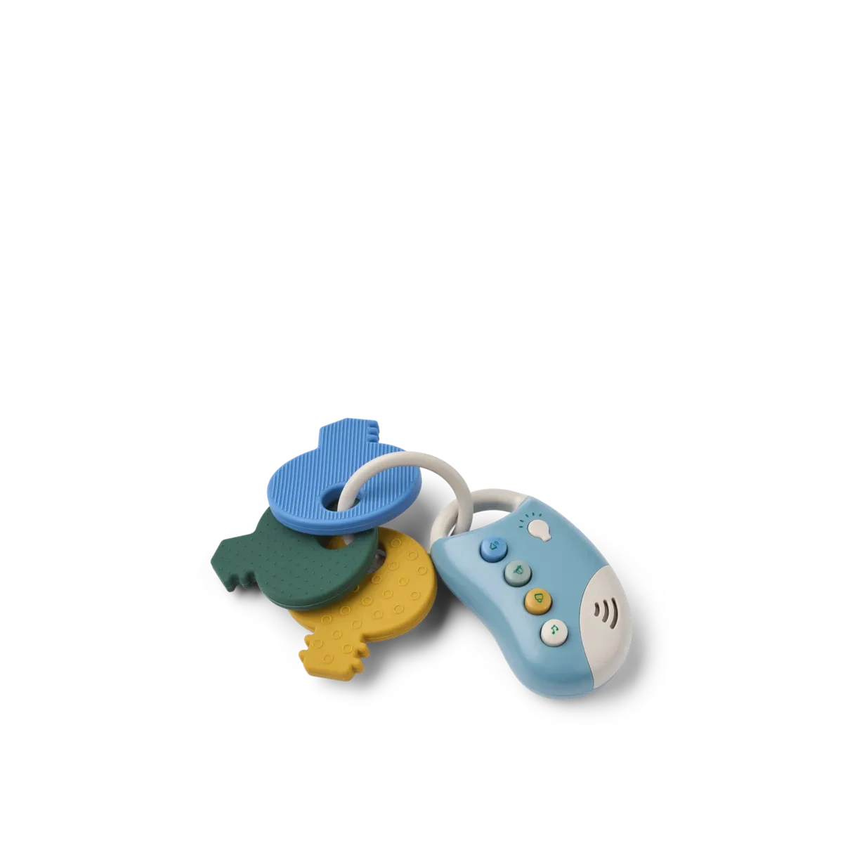 Jouet de dentition silicone Vroom Car Keys Beach Blue Multi mix - LIEWOOD 