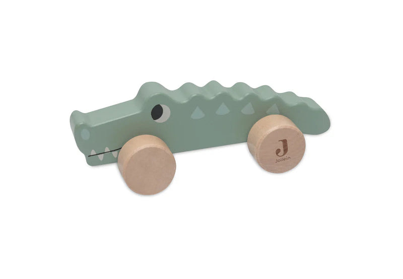 Jouet en bois à roulettes Jungle Jambo Crocodile - JOLLEIN 112-001-67090 8717329388635