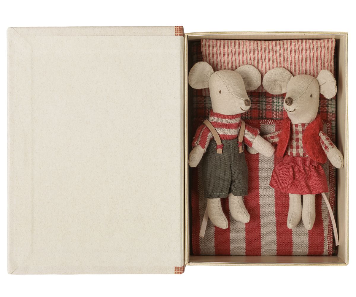 Jumeaux souris de Noël en coffret livre – Maileg – vue 4