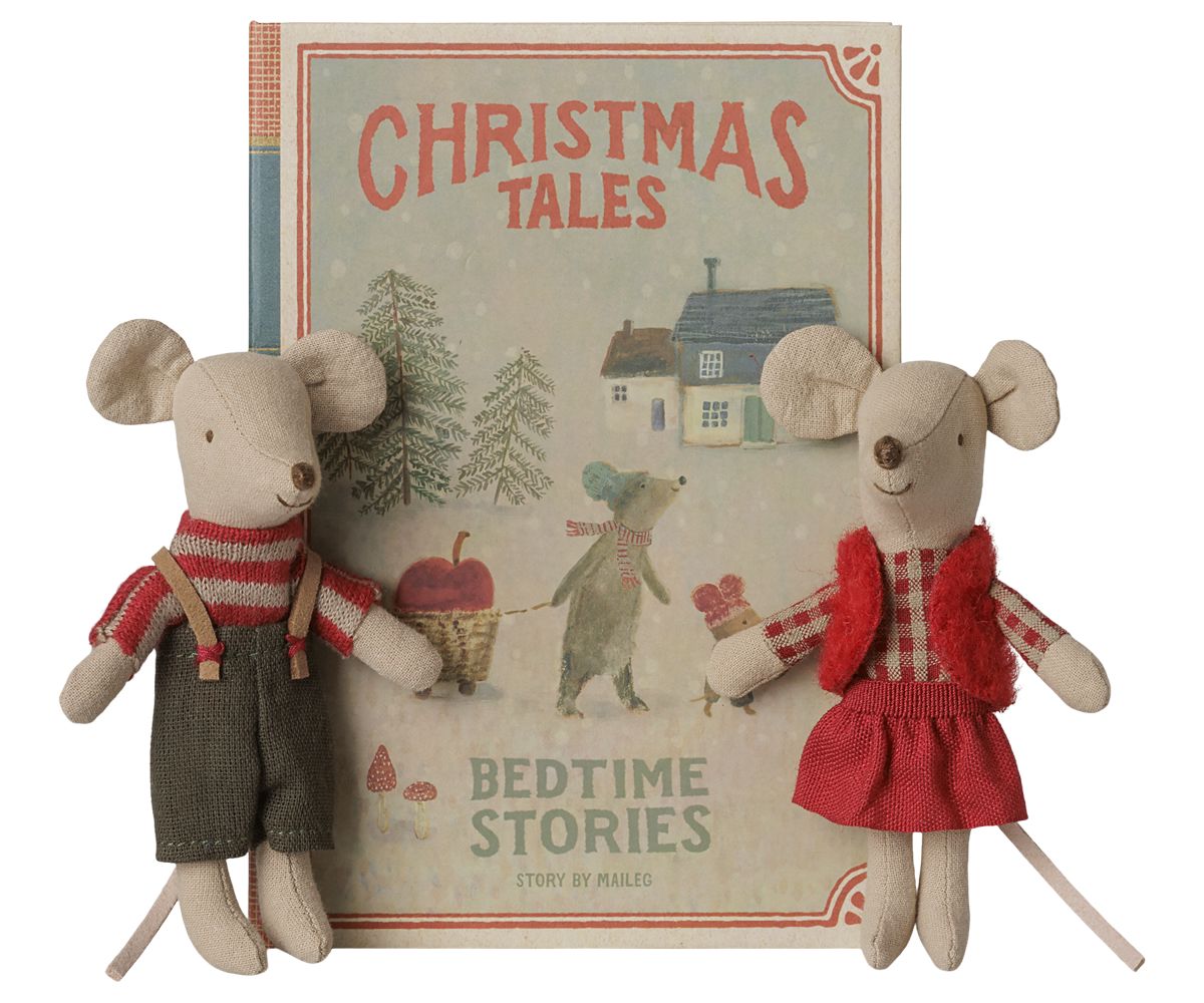 Jumeaux souris de Noël en coffret livre – Maileg