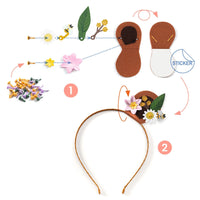 Kit créatif 3 serre-têtes flower friends - Djeco DJ07927 3070900079274