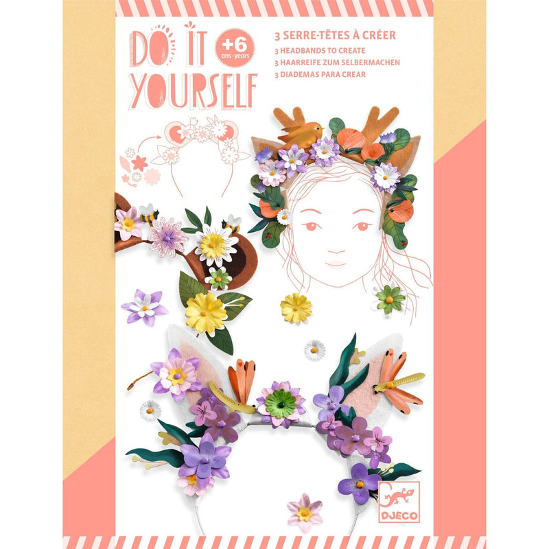 Kit créatif 3 serre-têtes flower friends - Djeco DJ07927 3070900079274