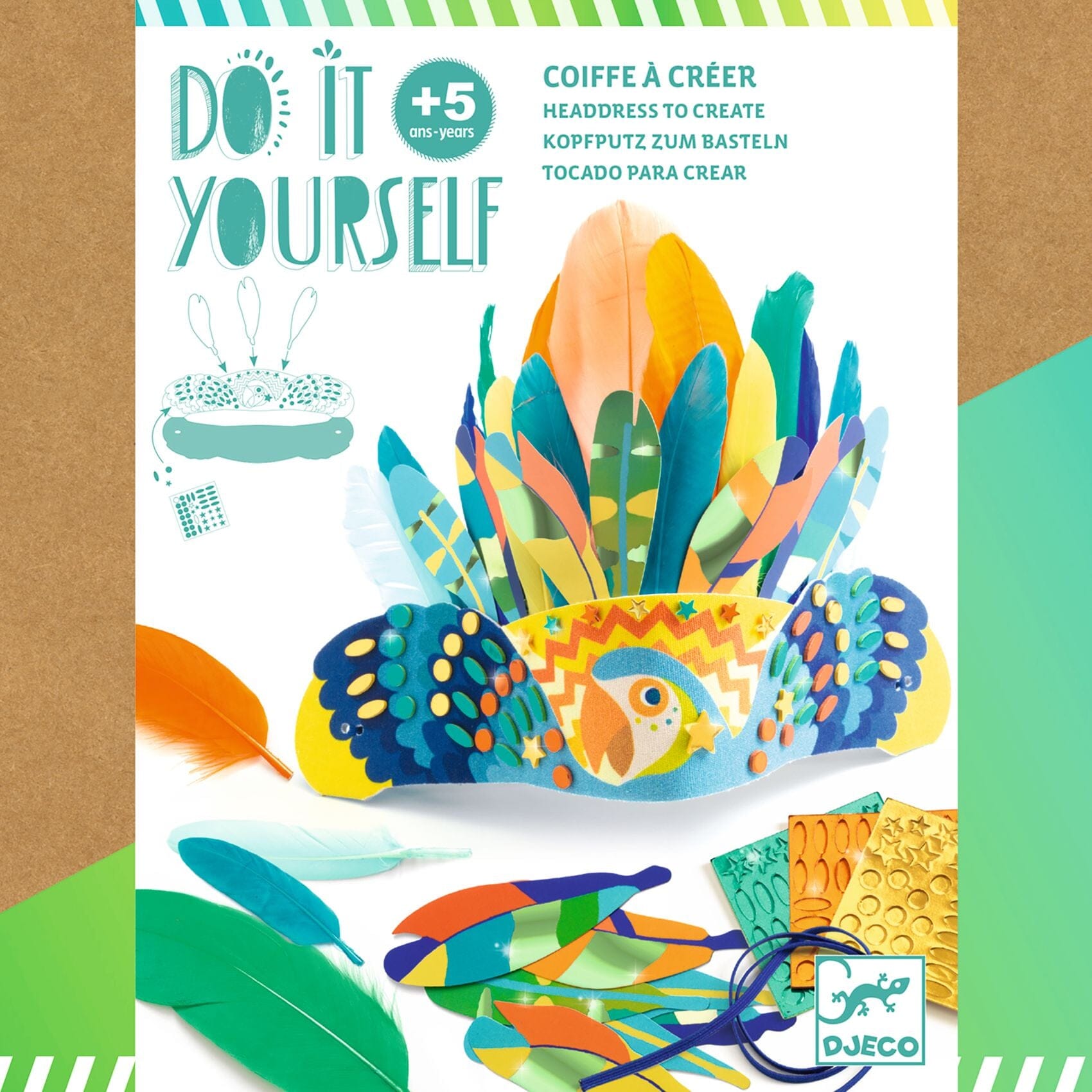 kit créatif coiffe diy rio - DJECO DJ07926 3070900079267