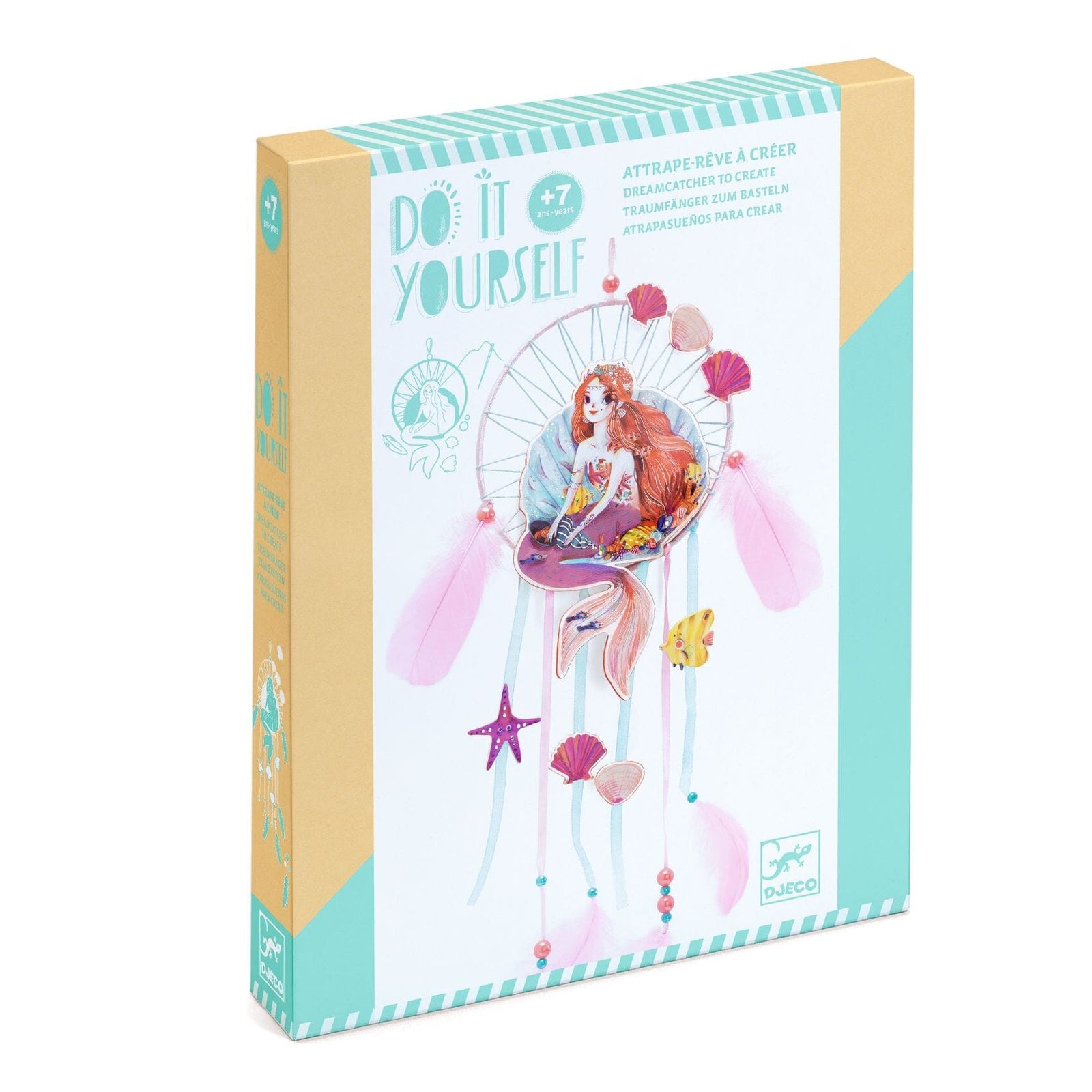 kit créatif complet pour réaliser un attrape-rêve douce sirène - Djeco 
