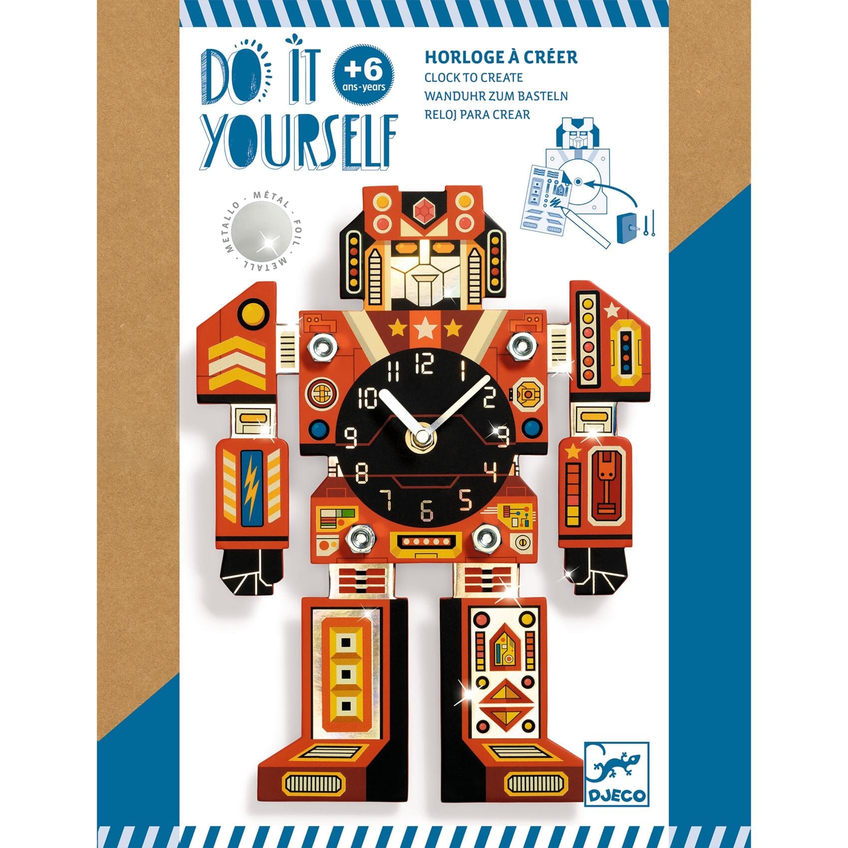 kit créatif horloge robotime - DJECO DJ07984 3070900079847
