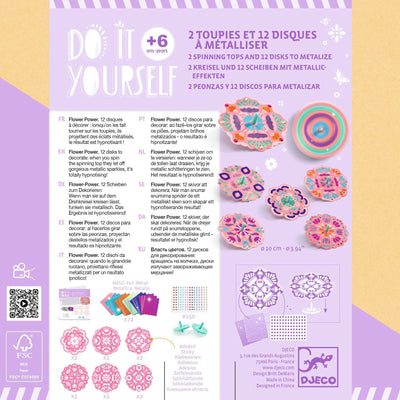kit créatif toupies flower power - Djeco