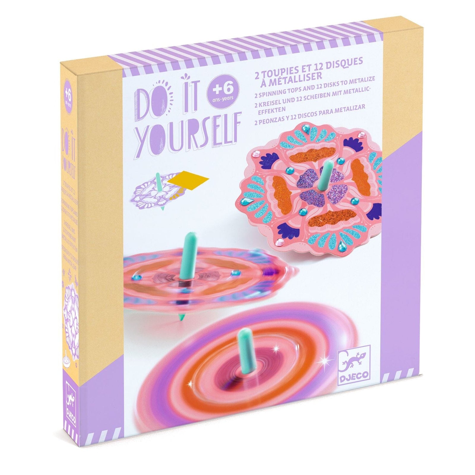 kit créatif toupies flower power - Djeco 