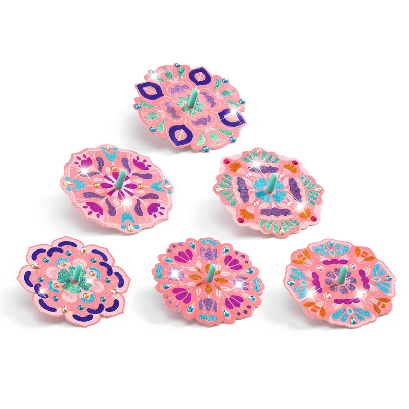 kit créatif toupies flower power - Djeco 