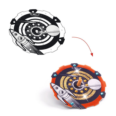 kit créatif toupies hypno cosmos - Djeco
