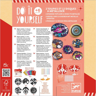 kit créatif toupies hypno cosmos - Djeco