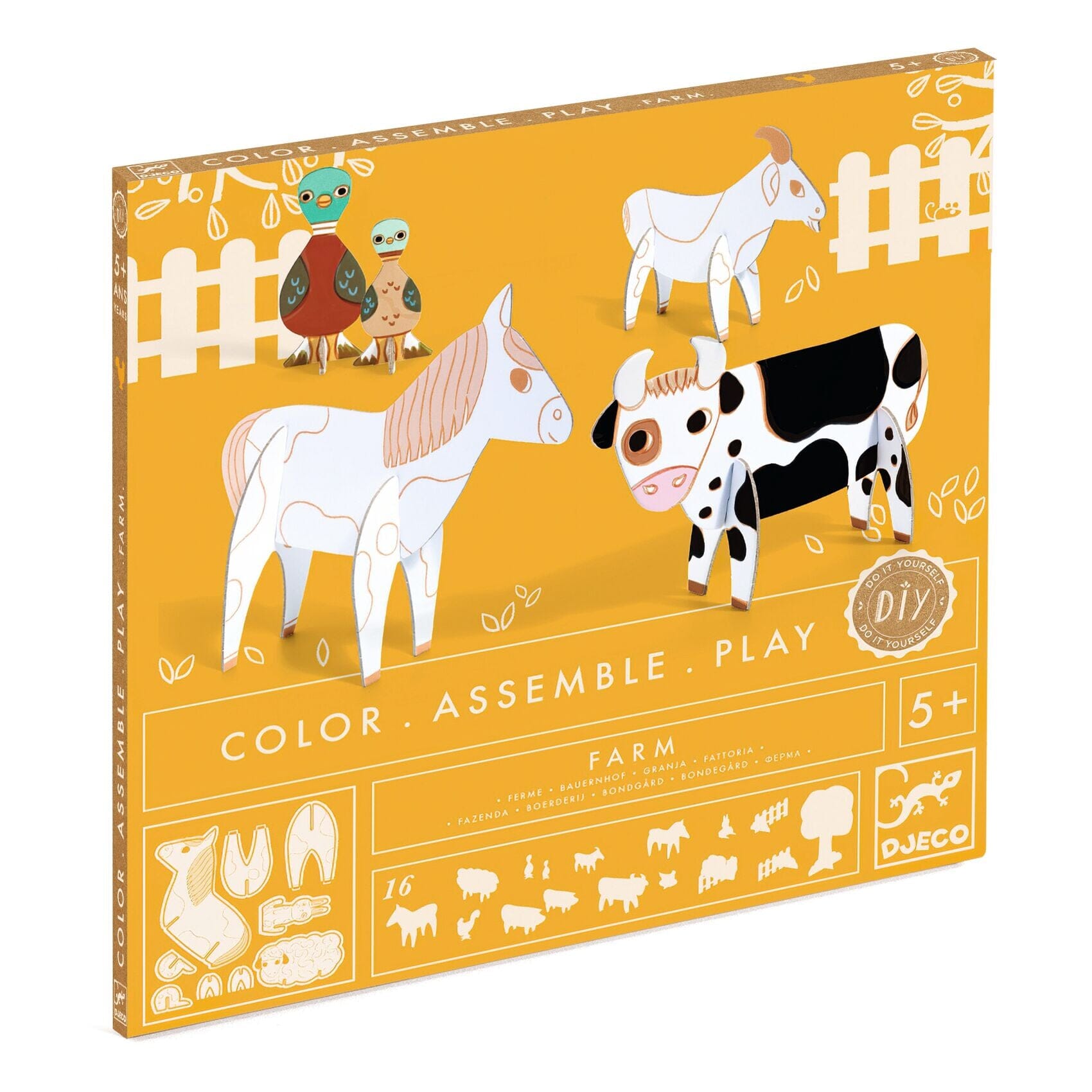 KIT DIY ANIMAUX Ferme - DJECO DJ08000 3070900080003