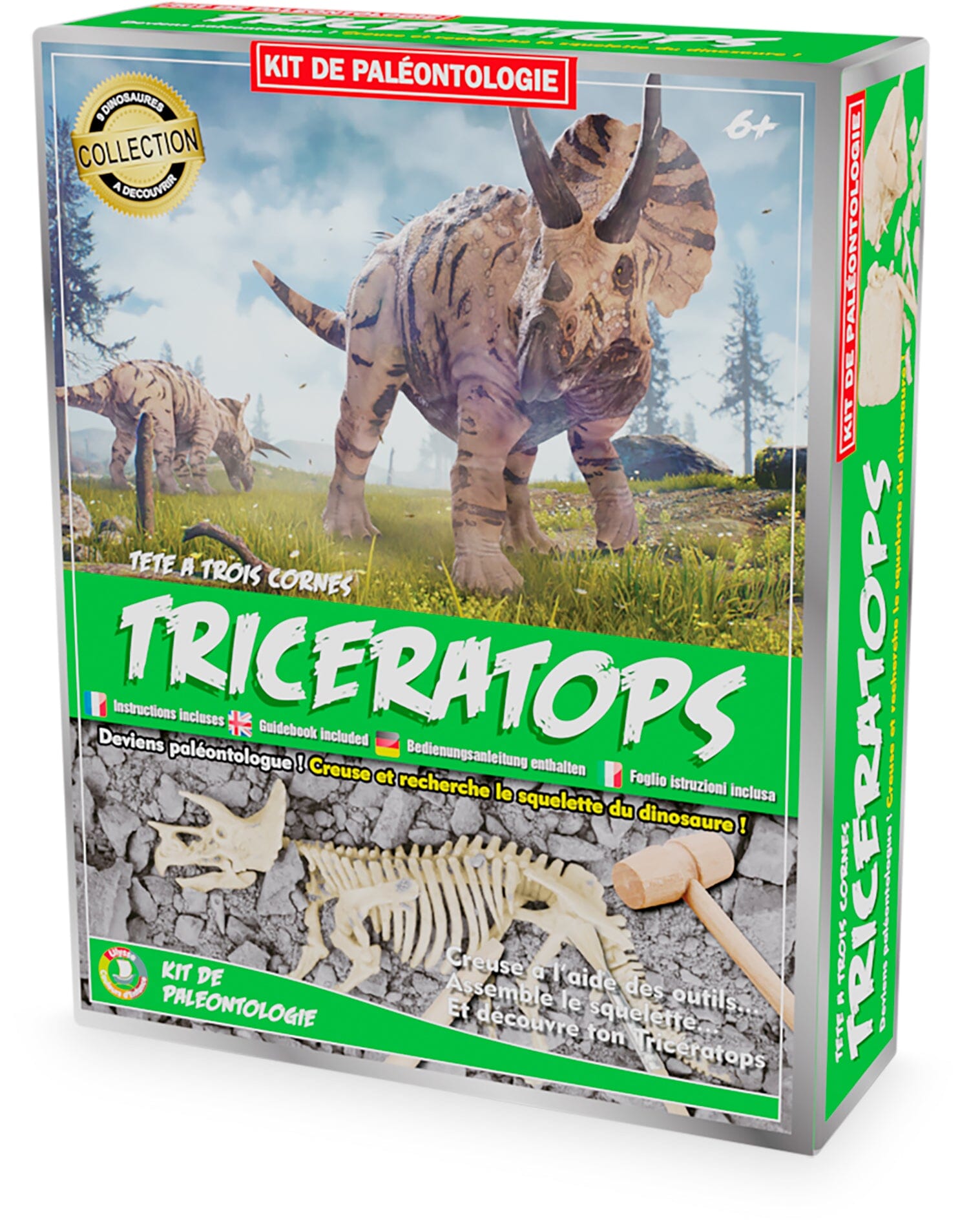 Kit paleo Triceratops- ULYSSE 2821 3760111714827