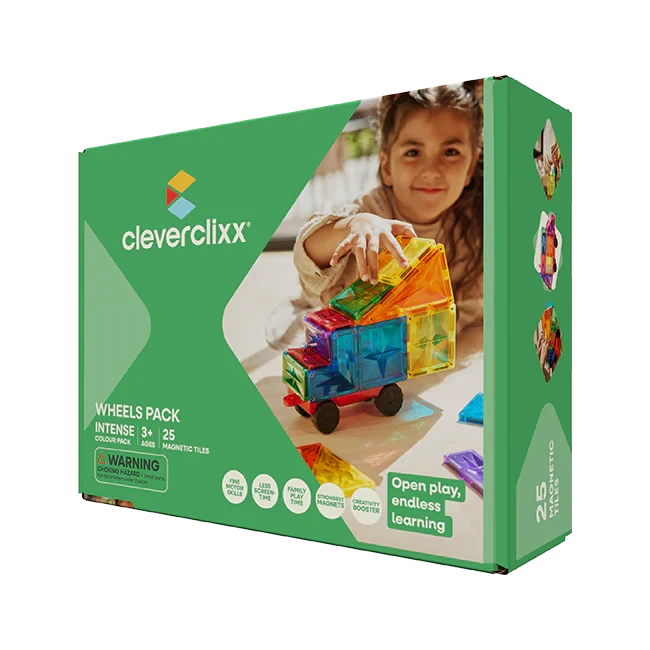 kit roues pack intense 25 pièces tuile magnetique - cleverclixx CC-3010 6096130539552