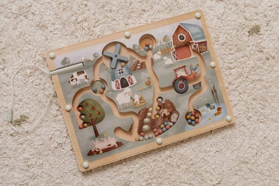 Labyrinthe magnétique en bois Little Farm - LITTLE DUTCH LD7164 8713291771642