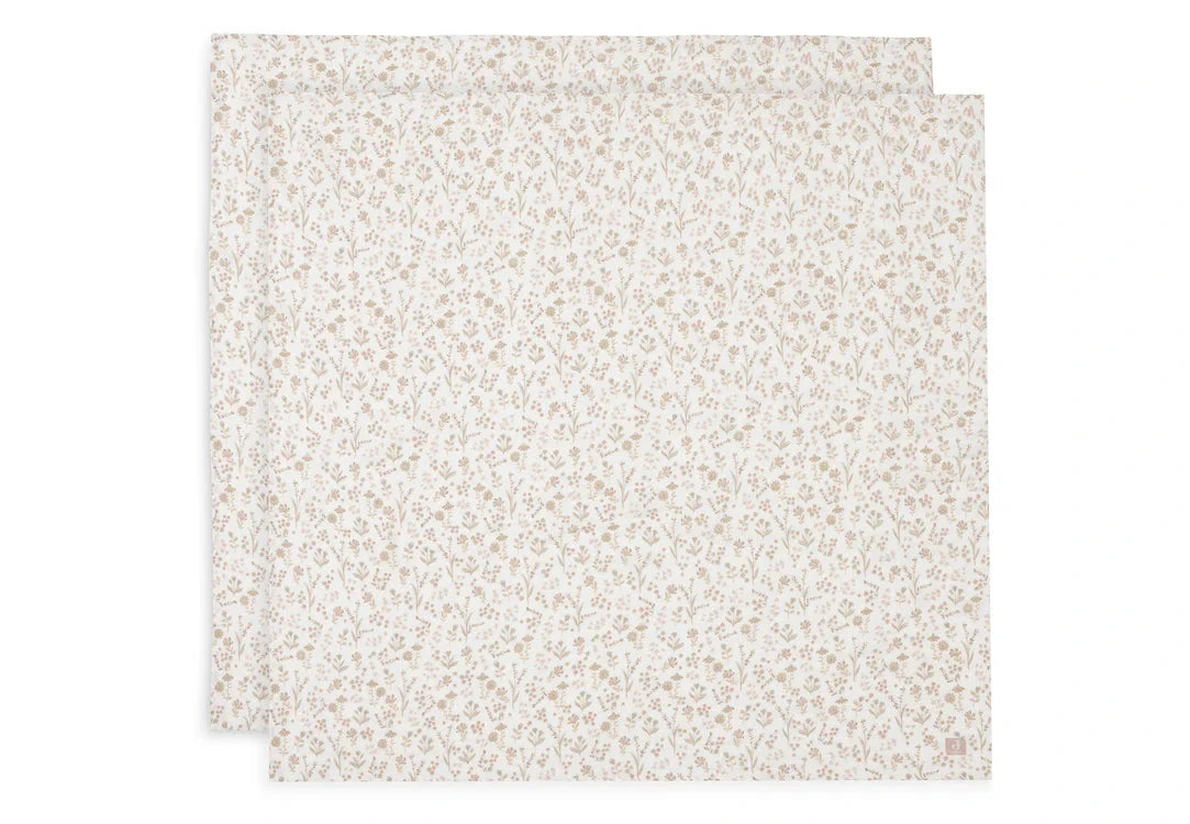 Lange Gaze de Coton 2-pack Large 115x115cm bloomy - JOLLEIN 535-852-68076 8717329393332