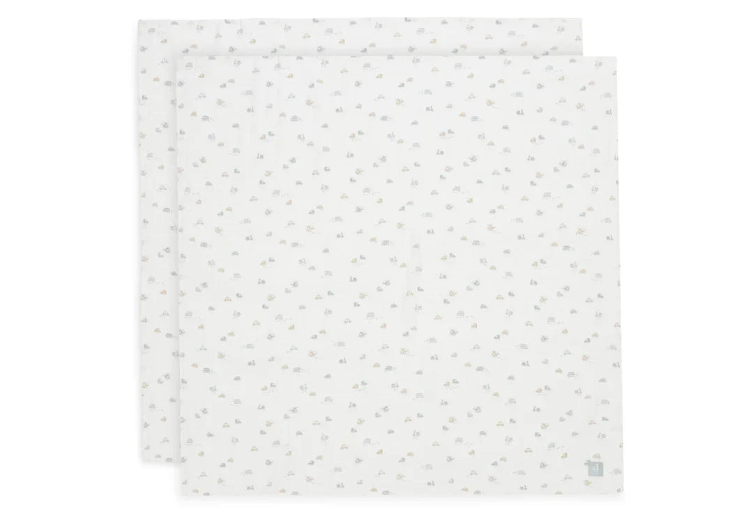 Lange Gaze de Coton 2-pack Large 115x115cm On The Go - JOLLEIN 535-852-68075 8717329393356