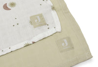 Lange gaze de Coton Large 115x115cm Pretty Over the moon (2pack) - JOLLEIN