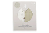 Lange gaze de Coton Large 115x115cm Pretty Over the moon (2pack) - JOLLEIN