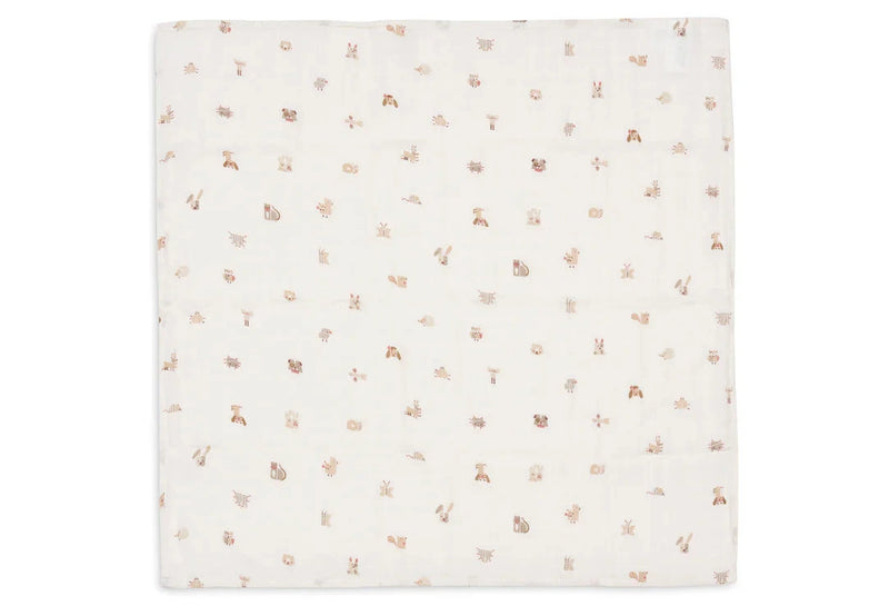 Lange gaze de Coton Small 70x70cm Animal Friends (3pack) - JOLLEIN 535-851-68154 8717329400580