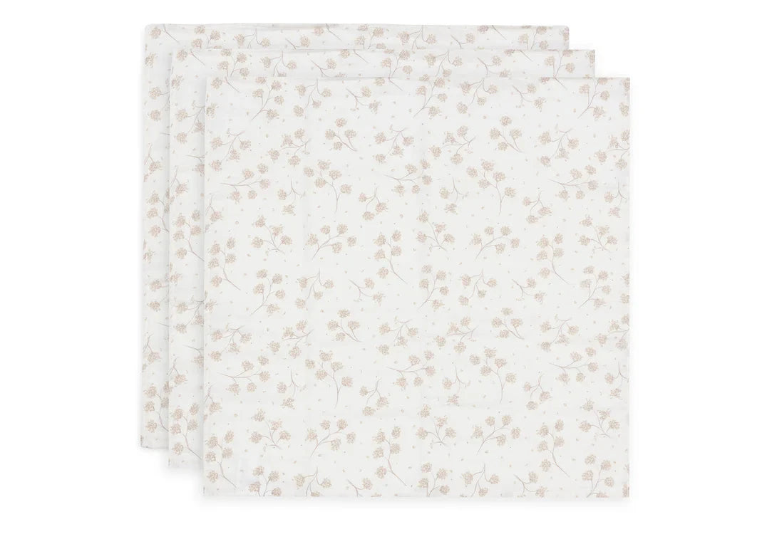 Lange gaze de Coton Small 70x70cm Leafy Dreams (3pack) - JOLLEIN 535-851-68105 8717329400665