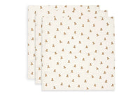 Lange gaze de Coton Small 70x70cm Mini Teddy Bear (3pack) - JOLLEIN