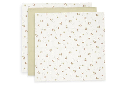 Lange gaze de Coton Small 70x70cm Over the moon (3pack) - JOLLEIN