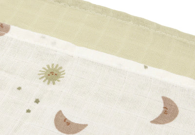 Lange gaze de Coton Small 70x70cm Over the moon (3pack) - JOLLEIN