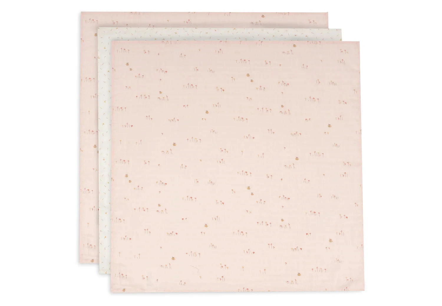 Lange gaze de Coton Small 70x70cm Pretty Picnic (3pack) - JOLLEIN 