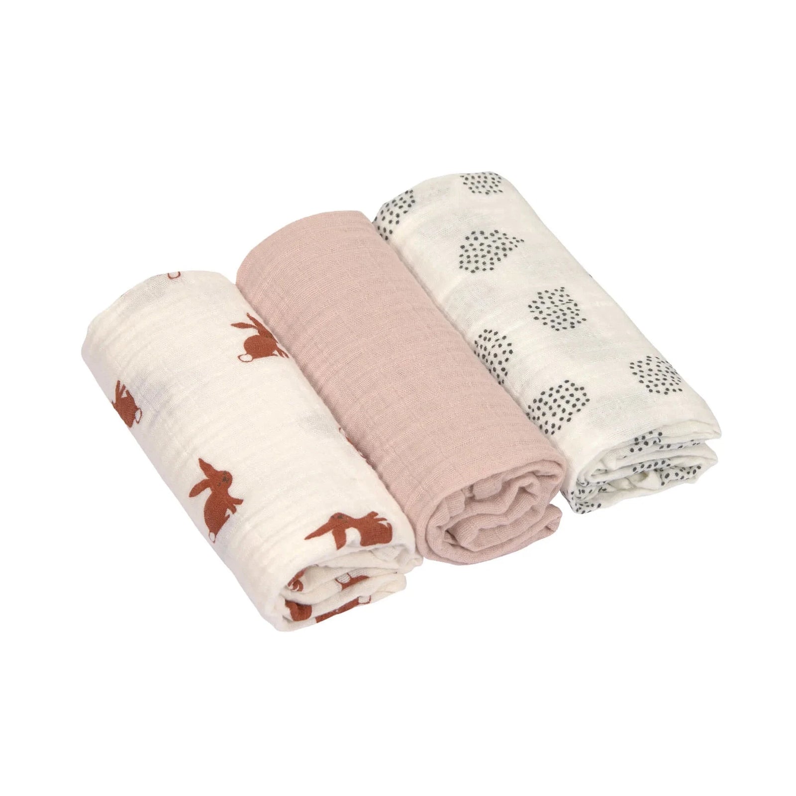 Lange mousseline M (3 pcs) Little Forest Lapin - LASSIG 