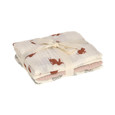 Lange mousseline M (3 pcs) Little Forest Lapin - LASSIG