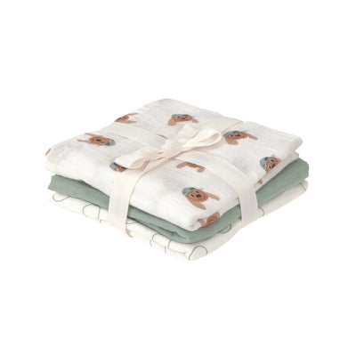 Langes bio coton (3 pcs) 60 x 60 cm Tiny Team chien - LASSIG