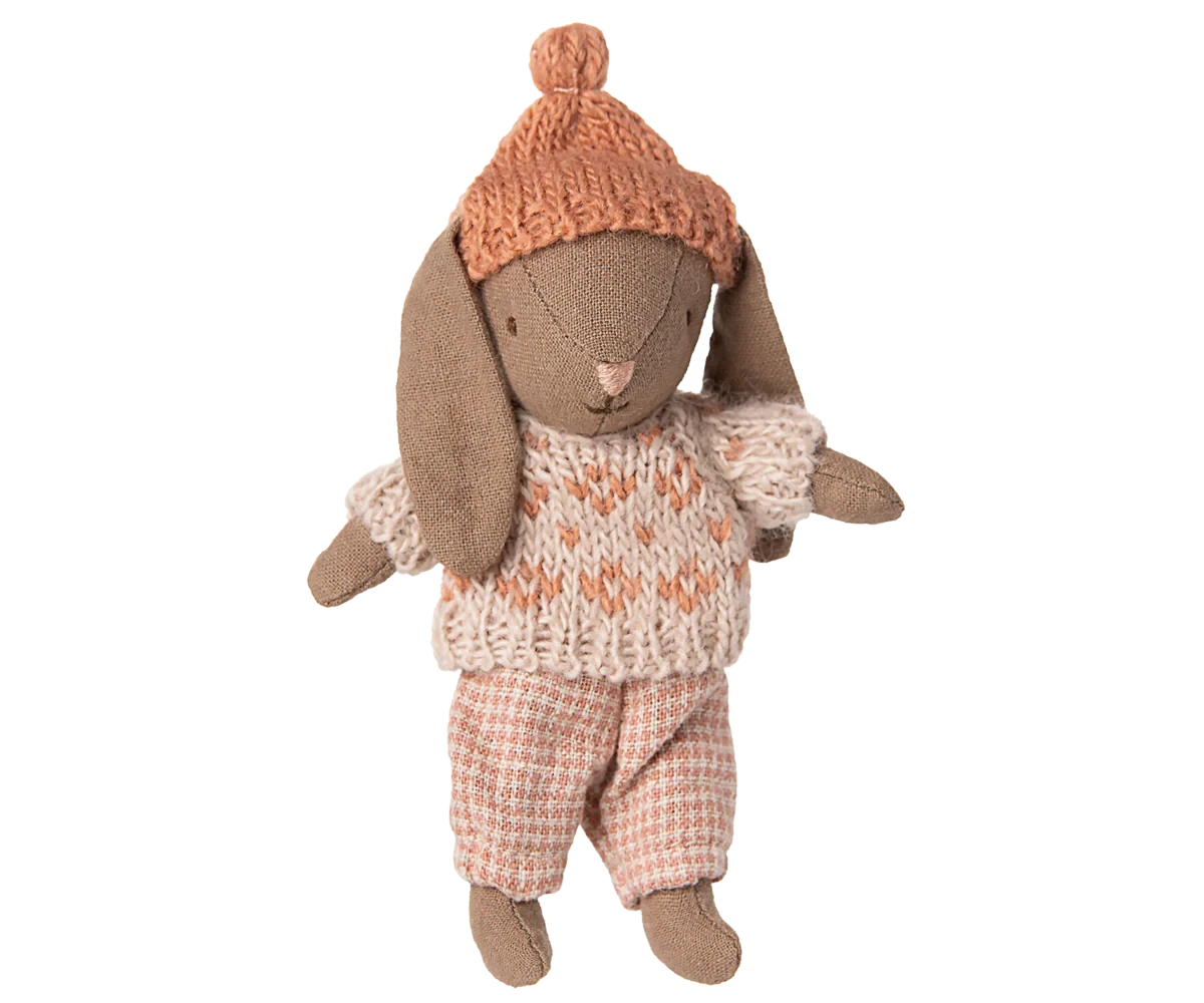 Lapin Hiver Micro Marron Ros - MAILEG 16-5020-00 5707304143987