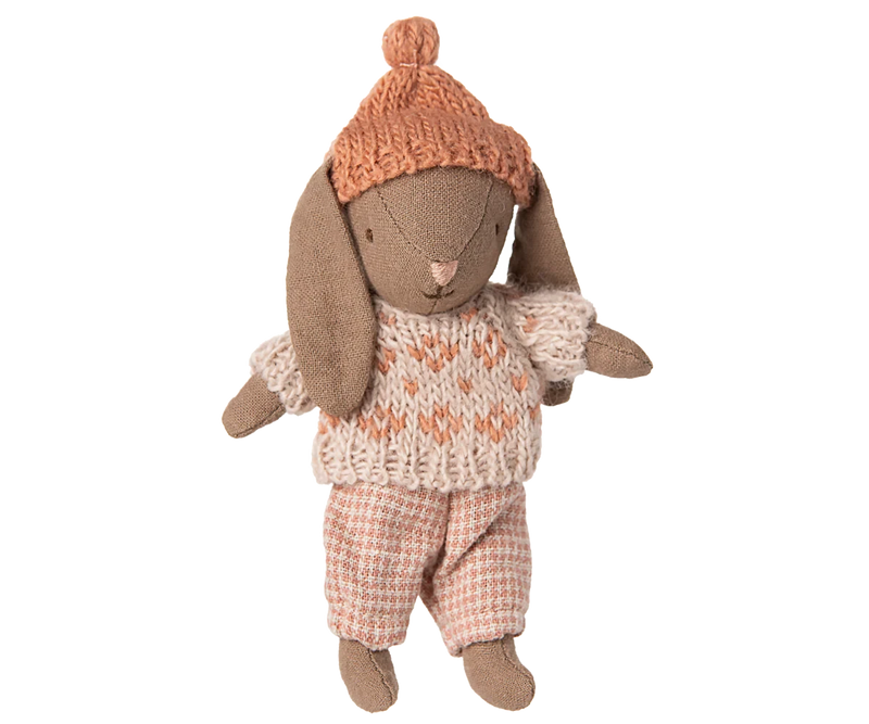 Lapin Hiver Micro Marron Ros - MAILEG 16-5020-00 5707304143987