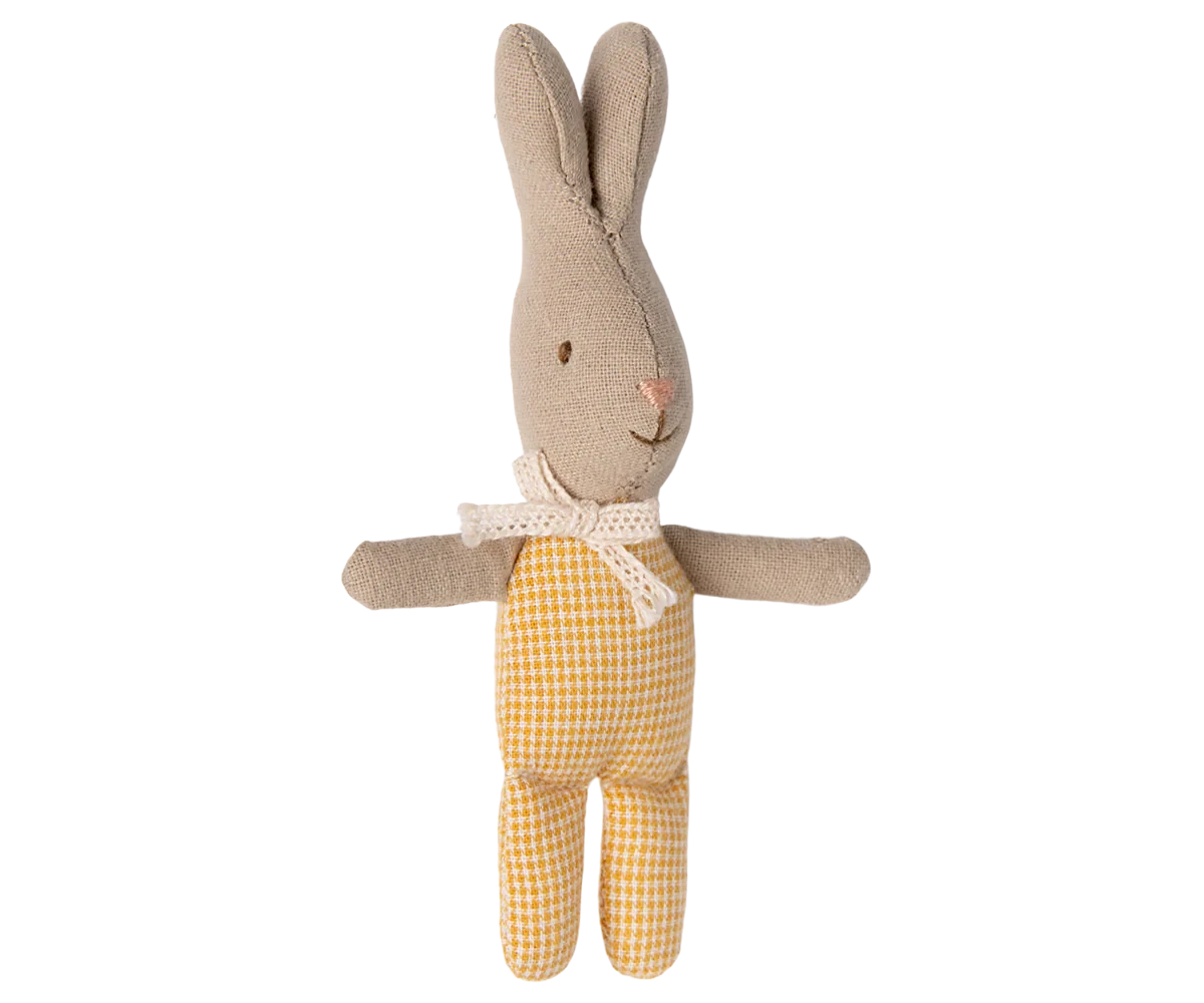 Lapin, My - Jaune à carreaux - MAILEG 16-4000-01 5707304133322